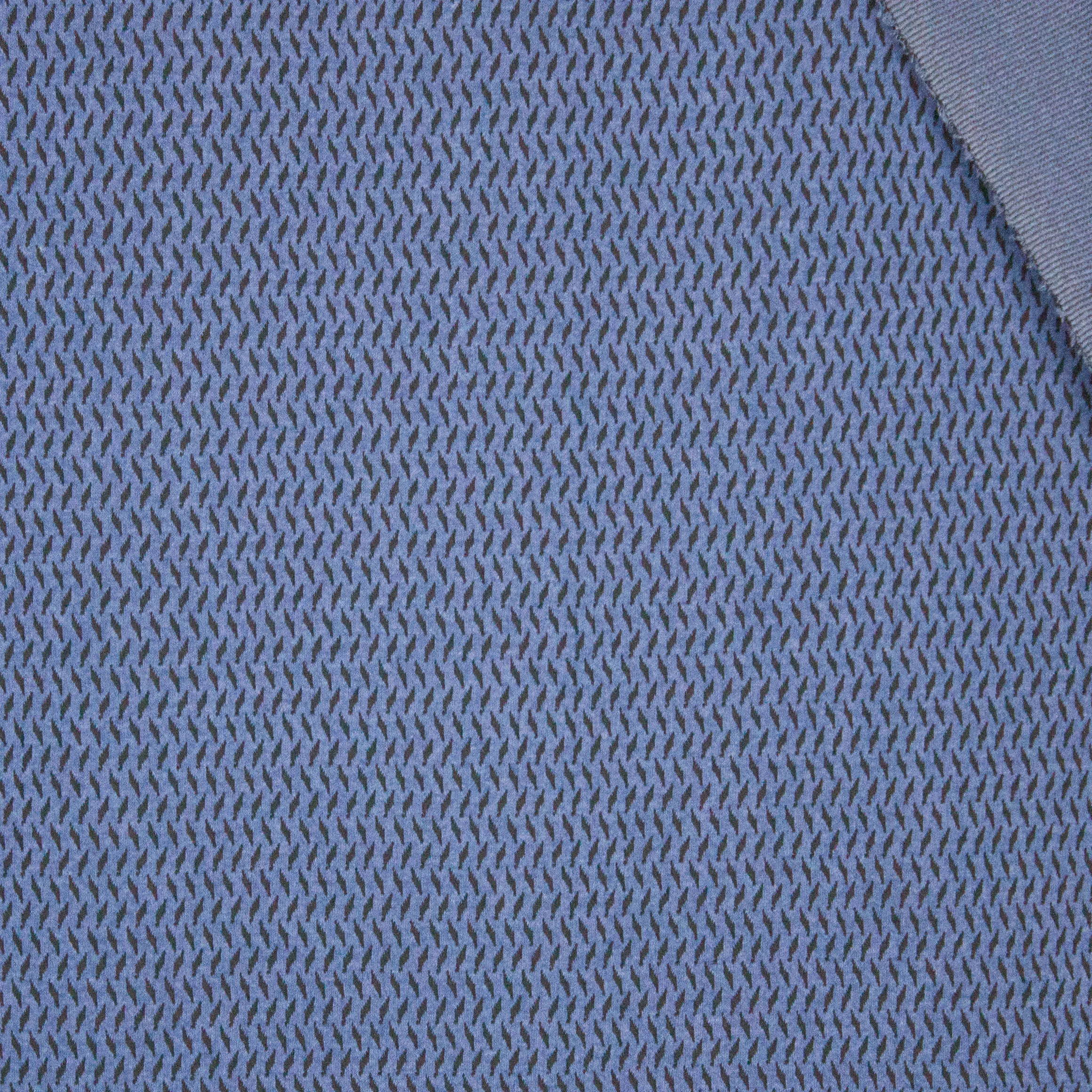 Jacquard Blauw zwart